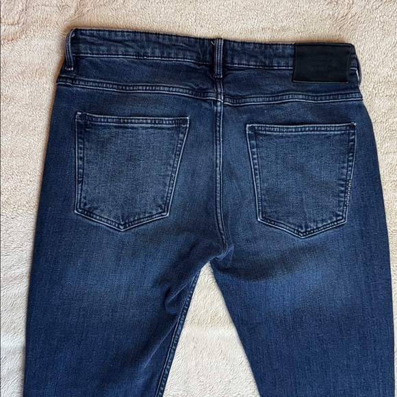 Neuw Lou Slim Medium Dark Blue Skinny Jeans Men’s sz W32 L32 Button Fly - Picture 11 of 14